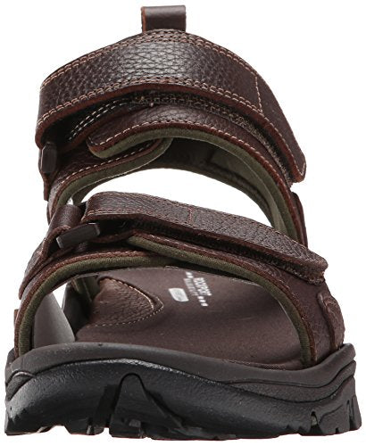 Rockport Men's Rocklake Flat Sandal, Brown/Brown, 10.5 M US