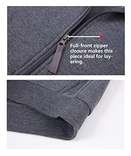 JACKETOWN Hoodie for Boys Fleece Jacket Zip Up Sherpa Lined Hooded Sweatshirts with Two Pockets 6-15 Years Old
