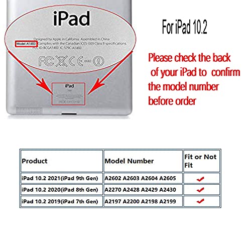 JYtrend Case for iPad 10.2 inch, for iPad 9th 8th 7th Generation, Rotating Stand Smart Magnetic Auto Wake Up/Sleep Cover for A2602 A2603 A2604 A2605 MK2L3LL/A MK2P3LL/A MK673LL/A (Map)