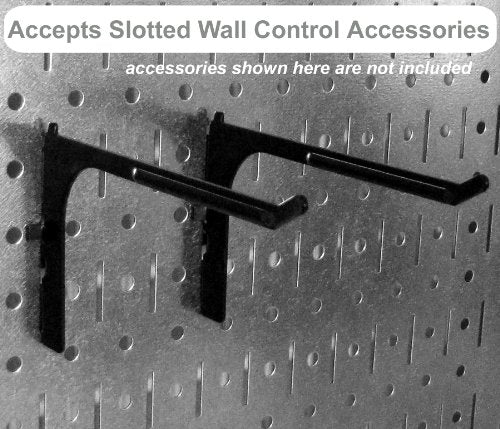 Wall Control Pegboard 32in x 16in White Metal Pegboard Tool Board Panel