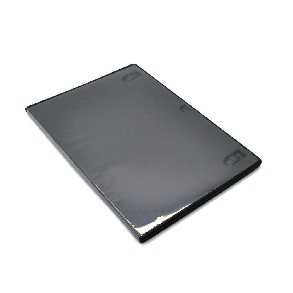 Maxtek 100 Pack Standard 14mm Black Signle Disc DVD Cases with Outer Clear Sleeve, Machine Pack Grade, 100% New Plastic Material!