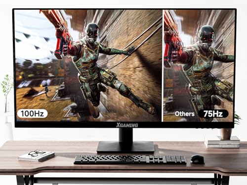 izumuzi 27 Inch QHD Gaming Monitor 144Hz/165Hz, 2560 x 1440p PC Monitor with 1ms, FreeSync G-Sync Compatible, HDMI DisplayPorts, Eye Care Frameless HDR Display with Speakers and Rainbow Lights, VESA