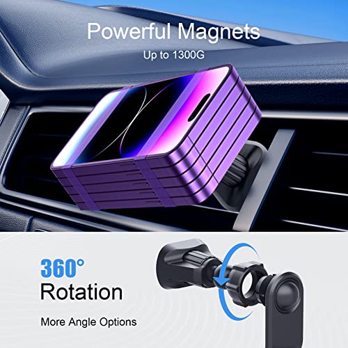 MAGJIEYX for Magsafe Car Mount Charger for Auto-Alignment Magnetic Wireless Charger iPhone 12/13/14/15/16Pro Max/Plus/Mini/Magsafe Case Air Vent and Dashboard Phone Holder with Fast 36W QC 3.0 Adapter