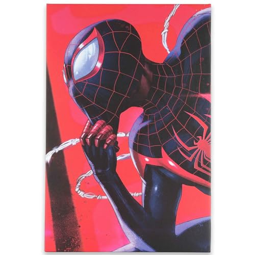 Open Road Brands Marvel Spider-Man and Enemies Gallery Wrapped Canvas Wall Decor - Large Spider-Man Wall Art for Man Cave or Movie Room