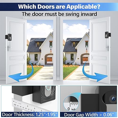 Doorbell Mount for Ring/Blink/Eufy Wireless Video Doorbell, Compatible with Ring Doorbell 4/3/2/1, No Drill Anti Theft Doorbell Mount Camera Mount with Double Screw Fixing, Black