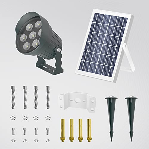 Ofuray Solar Flag Pole Light Outdoor,Dimmable Brightest Flag Pole Light Solar Powered, American Flag Coverage Led Solar Flag Pole Lights Outdoor Dusk to Dawn fit 1.5''-4'' Flagpole for House