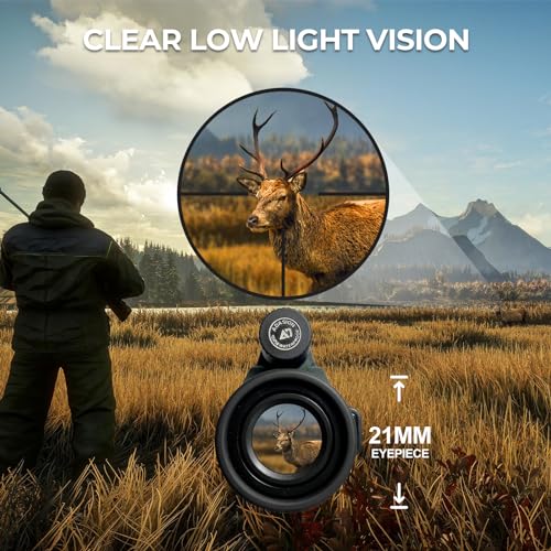 12x56 HD Monocular Telescope High Powered for Adults with Smartphone Adapter, High Powered Monocular Scope with Clear Low Light Vision for Star Watching, Bird Watching, Hiking, Concert