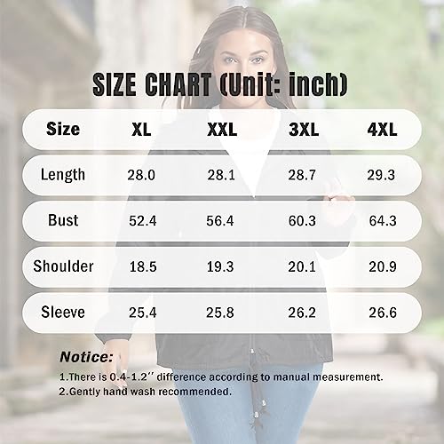 Zando Light Weight Rain Jacket for Women Waterproof with Hood Plus Size Rain Jackets Packable Outdoor Rain Coat for Hiking Travel Fishing Cycling Golf Yellow 2XL