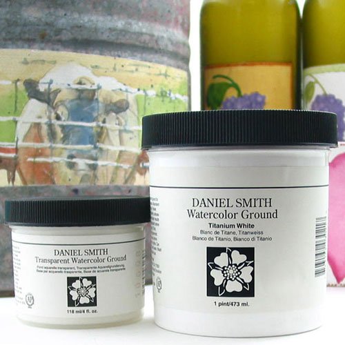 Daniel Smith Watercolor Ground 4oz Jar, Titanium White, 284055002, 4 Fl Oz (Pack of 1)
