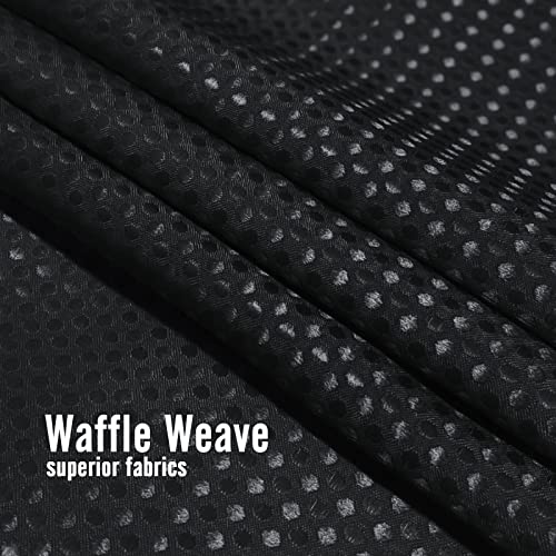 BBiggood Brown Shower Curtain, Waffle Weave Shower Curtain for Bathroom Set with Hooks, Waterproof Luxury Hotel Spa Style Decor, Machine Washable, 72"x72"