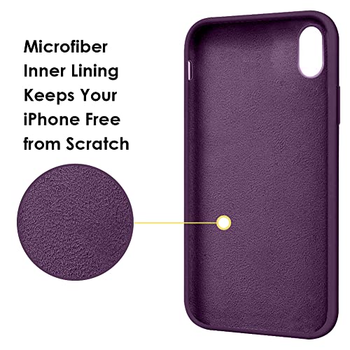 MOCCA for iPhone 11 Pro Case with Ring Kickstand | Anti-Scratch | Soft Microfiber Lining | Full-Body Shockproof Protective Silicone Case for iPhone 11 Pro 5.8inch - Purple