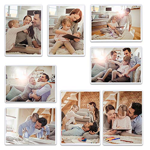 Tebik 36 Pack Magnetic Picture Frame, Holds 2.5X3.5 Inches Photos Pictures, White Magnetic Photo Frames with Clear Pocket for Refrigerator,Fridge, Locker, Office Cabinet