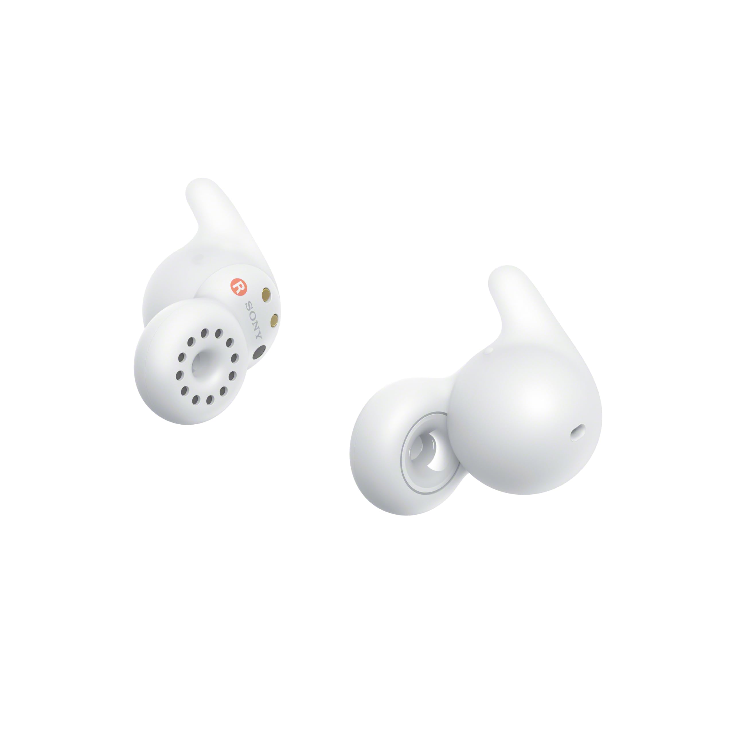 Sony LinkBuds Open Truly Wireless Earbud Headphones with an Open-Ring Design for Ambient Sounds and Newly Developed Air Fitting Supporters, White