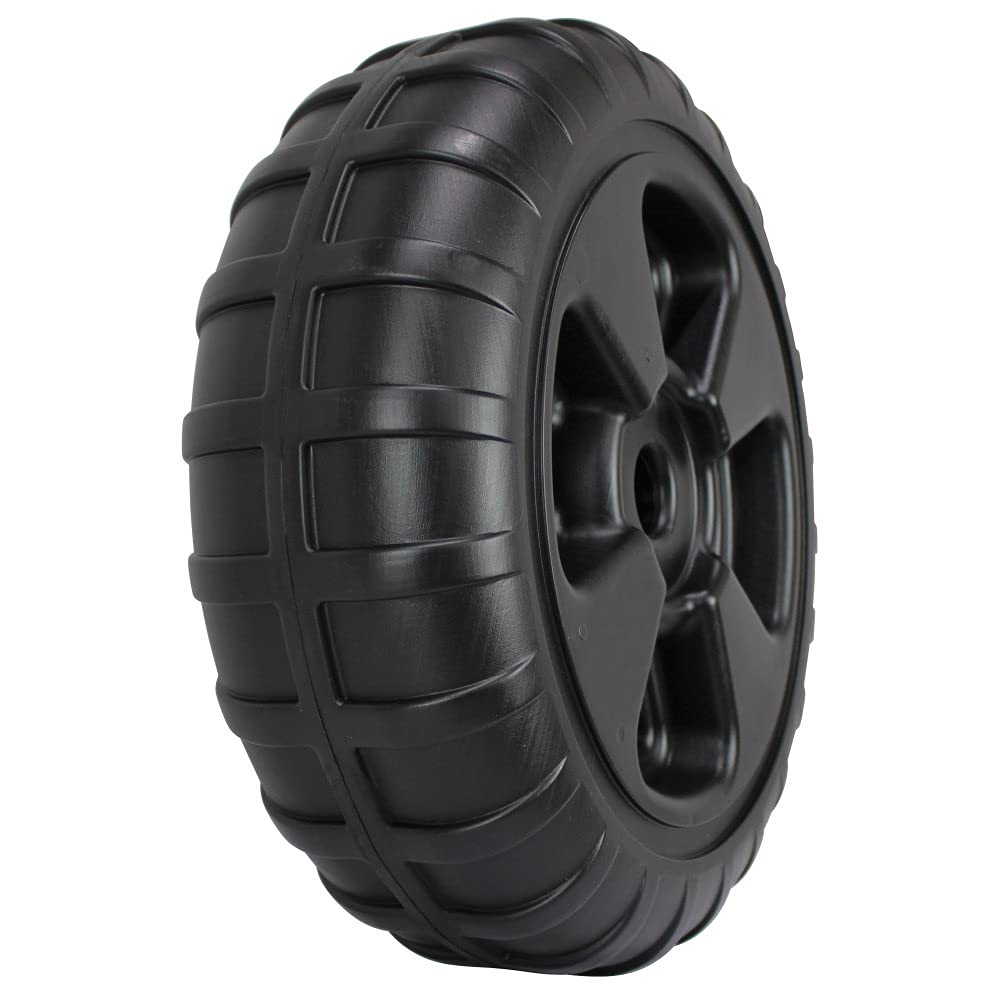 Extreme Max 3005.3729 Heavy-Duty Plastic Roll-In Dock/Boat Lift Wheel - 24", Black