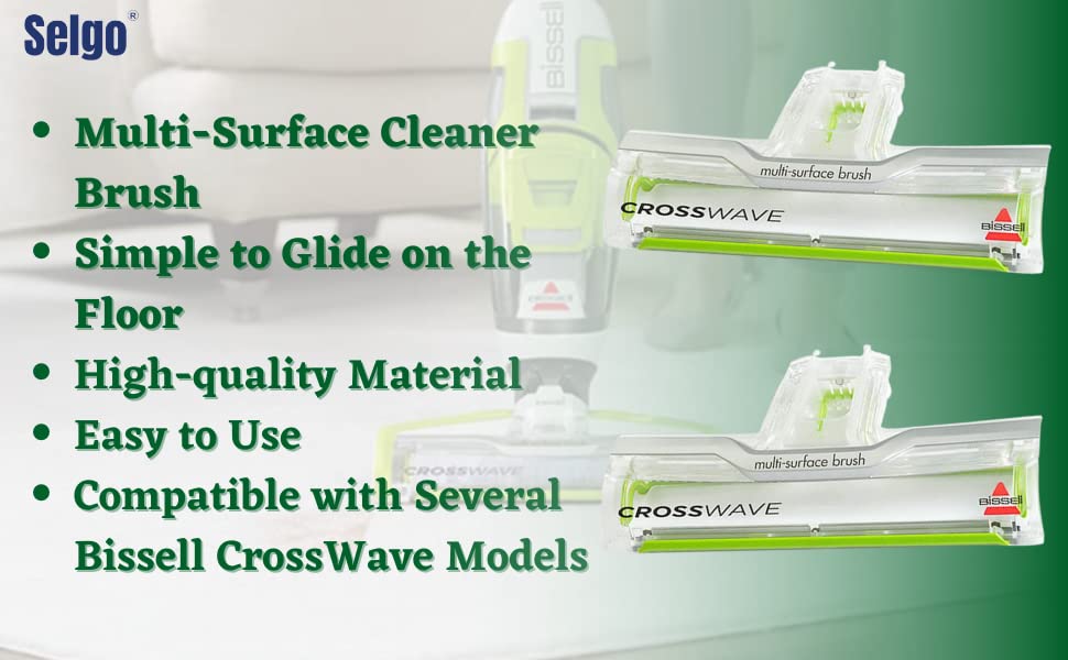 Foot Window Replacement for Bissell CrossWave Multi-Surface Dry/Vac Vacuums | Bissell CrossWave Brush Cover OEM # 1608698 for 3888A 1785 Series (NOT FOR 2306 SERIES)