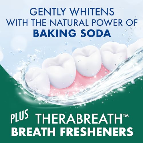 ARM & HAMMER Toothpaste Plus TheraBreath Breath Fresheners, Invigorating ICY Mint Flavor, Whitening Anticavity Fluoride Toothpaste for Bad Breath, 5.5 Oz (Pack of 2)