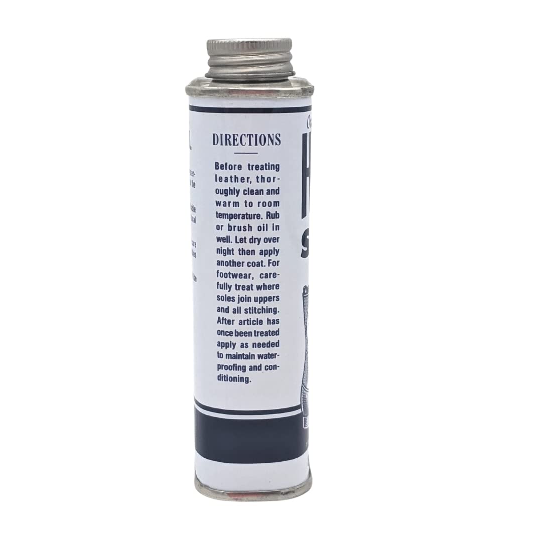 Huberd’s Shoe Oil - Leather Conditioner and waterproofer Since 1921. Easy Pour Formula waterproofs, softens, and Conditions Boots, Shoes, Bags, Belts, Gloves, Saddles, tack and Harness.