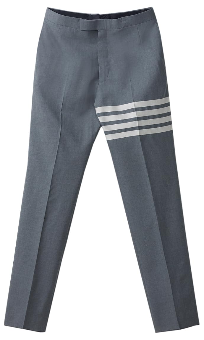 Thom Browne, Men's Fit 1 Backstrap Trousers, Large, Grey