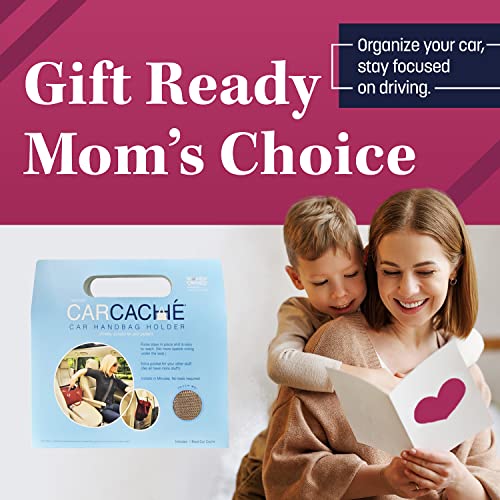 Car Cache – Car Purse Storage (Patented) with Pocket for Small Items - Dog Barrier Too