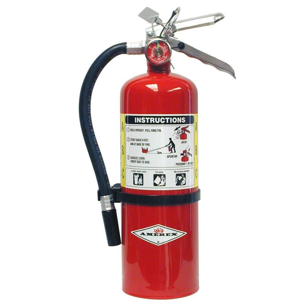 Amerex B402, 5 lb. ABC Dry Chemical Fire Extinguisher, with Wall Bracket