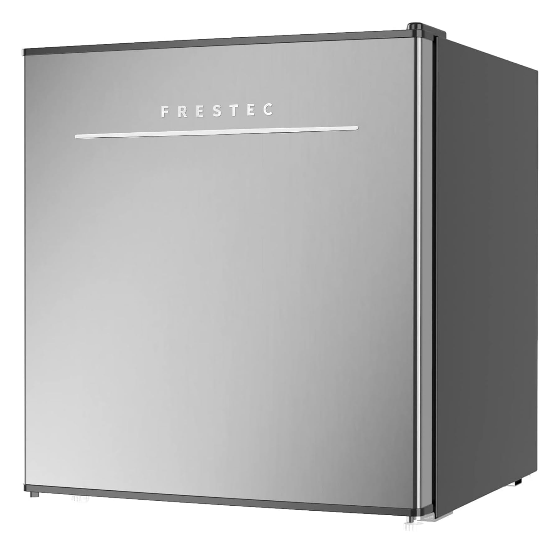 Frestec 1.7 Cu.Ft Mini Fridge with Freezer,Mini Fridge for Bedroom,Small Refrigerator,Dorm Refrigerators with Freezer,Mini Refrigerator for Office,Apartment,Dorm,Bedroom (Stainless steel)