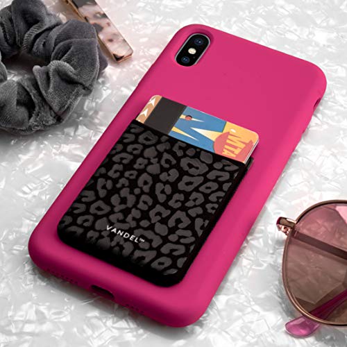 VANDEL Pocket – Stick-On Fabric Phone Wallet Stick On for Women, Cute Credit Card Holder for Phone Case, Stick On Back of Phone Fabric Sleeve for iPhone Pocket