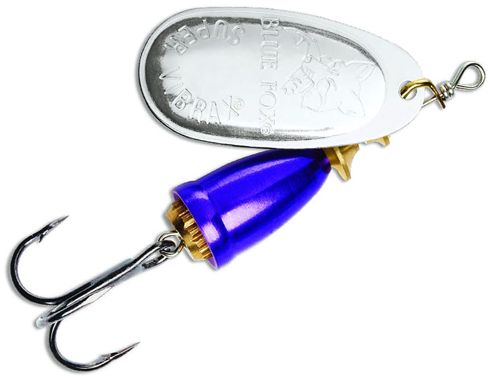 Rapala Classic Vibrax 01 Plated 1/8 (Silver/Purple, Size- 2.38)