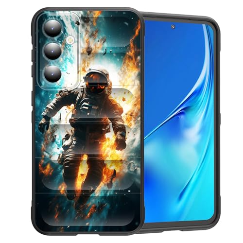 CICPLKSE for Galaxy A15 5G Case, Premium Silicone with [Soft Anti-Scratch Microfiber Lining] Shockproof Protective Phone Case for Samsung Galaxy A15 5G 6.5 inch 2023,Deer Skull and Moon