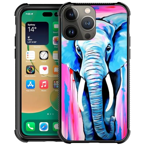 Goodsprout Compatible with iPhone 14 Pro Case,Fantasy Cow Skin Amazing Pattern Design Shockproof Anti-Scratch Hard PC Back Case for iPhone 14 Pro