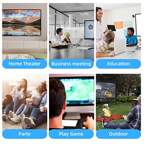 Projector Screen,HUANYINGBJB 4K 16:9 HD Rear Front Projector Screen Foldable Projection Screen Double-Sided Portable Outdoor Indoor Projector Screen Small for Movie Home Theater (60 inches)