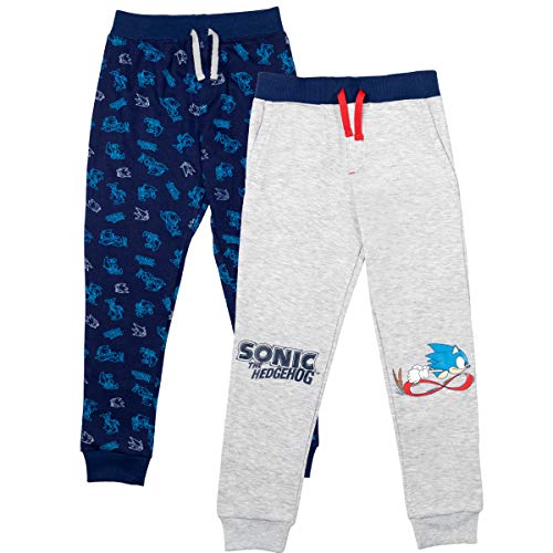 SEGA Sonic The Hedgehog Little Boys 2 Pack Pants Blue/Grey 4