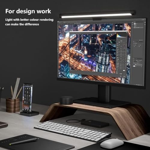 Xiaomi Mi Computer Monitor Light Bar - Easy Installation, Extra Computer Lighting w/o Taking Desktop Space, with Wireless Remote Control Adjusting Lights Easily