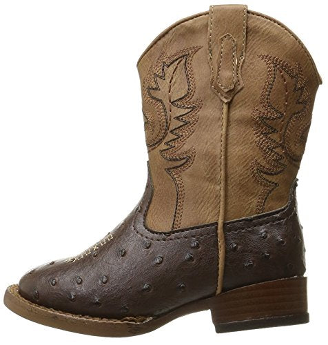 Roper Toddlers Cowboy Cool Boot, Brown, 5