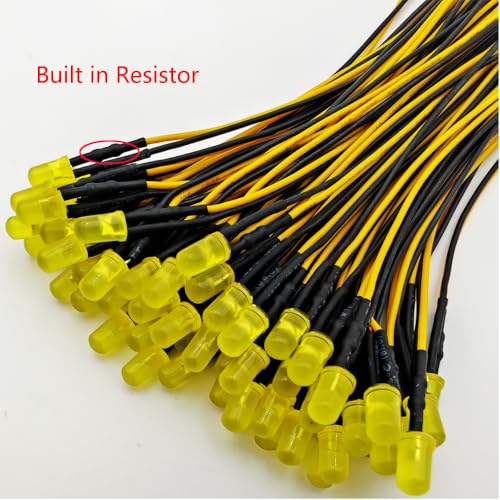 Gebildet 10pcs 6mm 1/4" AC/DC 12-24V LED Metal Indicator Light Waterproof Signal Lamp Pilot Dash Directional Car Truck Boat with Wire