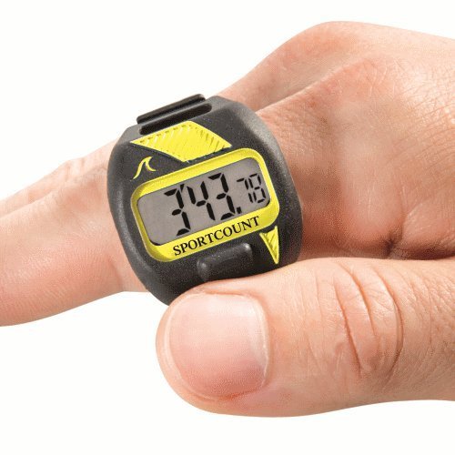 SC SportCount Finger Stopwatch Swim Timer - Waterproof Handheld Swimming Stopwatch for Running, Training, and Cycling