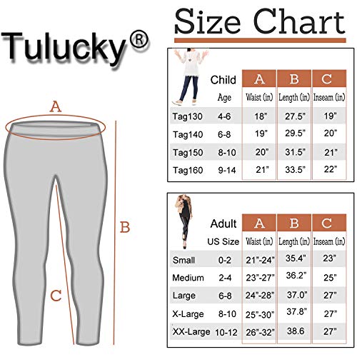 Tulucky Girls Stretchy Faux Leather Legging Teens Pants(Black,Tag130)