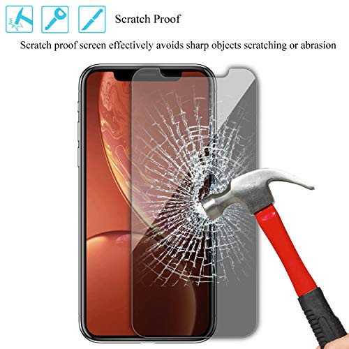 Ailun Privacy Screen Protector for iPhone 11 / iPhone XR [6.1 Inch] 2 Pack Japanese Glass Anti Spy Private Case Friendly, Tempered Glass [Black]