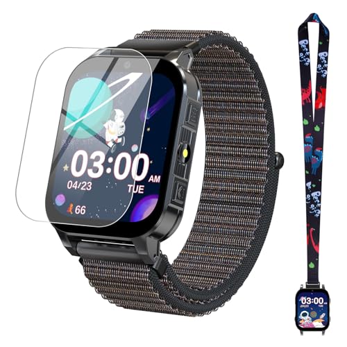 cjc Smart Watch for Kids Gift for Girls Ages 4-12 - Includes Screen Protector, 30 Games, 140 Learning Cards, HD Touch Screen, Camera, Music, Pedometer - Fun & Educational Birthday Gift Idea