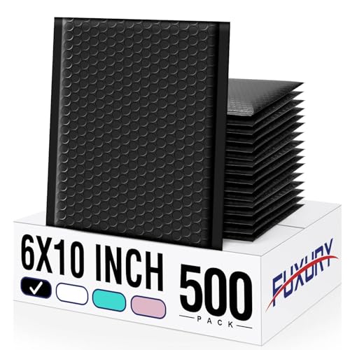 Fuxury Bubble Mailers 4x8" 100 Pack Bubble Mailer Usable Size 4x7" Forest Green Padded Envelopes Waterproof Shipping Envelopes Padded Mailers for Small Business Mailing
