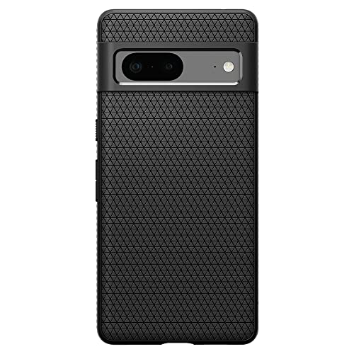 Spigen Liquid Air Case Compatible with Google Pixel 7, Thermoplastic Polyurethane |Shock-Absorbent| Wireless Charging Compatible - Matte Black