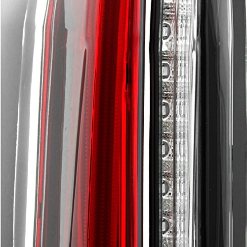 AKKON - For 2007 2008 2009 2012 2013 2014 Chevy Tahoe Suburban | GMC Yukon 2 in 1 LED Tail Lights Set - Black