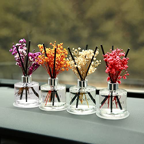 COCODOR Rose Flower Reed Diffuser/Pure Cotton/6.7oz(200ml)/1 Pack/Reed Diffuser, Reed Diffuser Set, Oil Diffuser & Reed Diffuser Sticks, Home Decor & Office Decor, Fragrance and Gifts