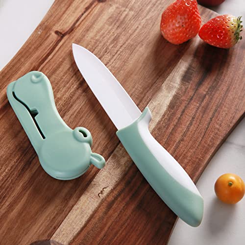 YUSOTAN Ceramic Chef Knife-8" Ceramic Knife with Sharp Ceramic Blade,with Cover and Box-Versatile Kitchen Chef's Tool for Cutting, Slicing, Dicing, Chopping-Ideal for Vegetables and Fruits (Black)