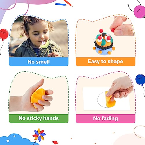 Air Dry Clay 56 Colors, Modeling Clay for Kids, DIY Model Magic Clay, Molding Clay Kit with Sculpting Tools, Non-Sticky Soft and Super Light, Arts and Crafts Gift for Boys Girls Kids.