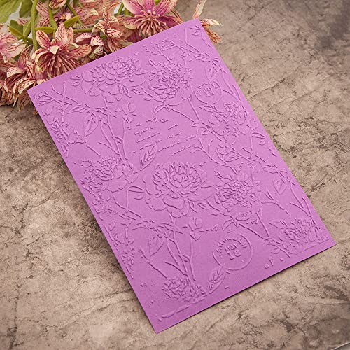 NZJ 3D Christmas Flower Summer Frame Butterfly Plastic Embossing Folders for Card Making Scrapbooking and Other Paper Crafts (Flower) (Flower)