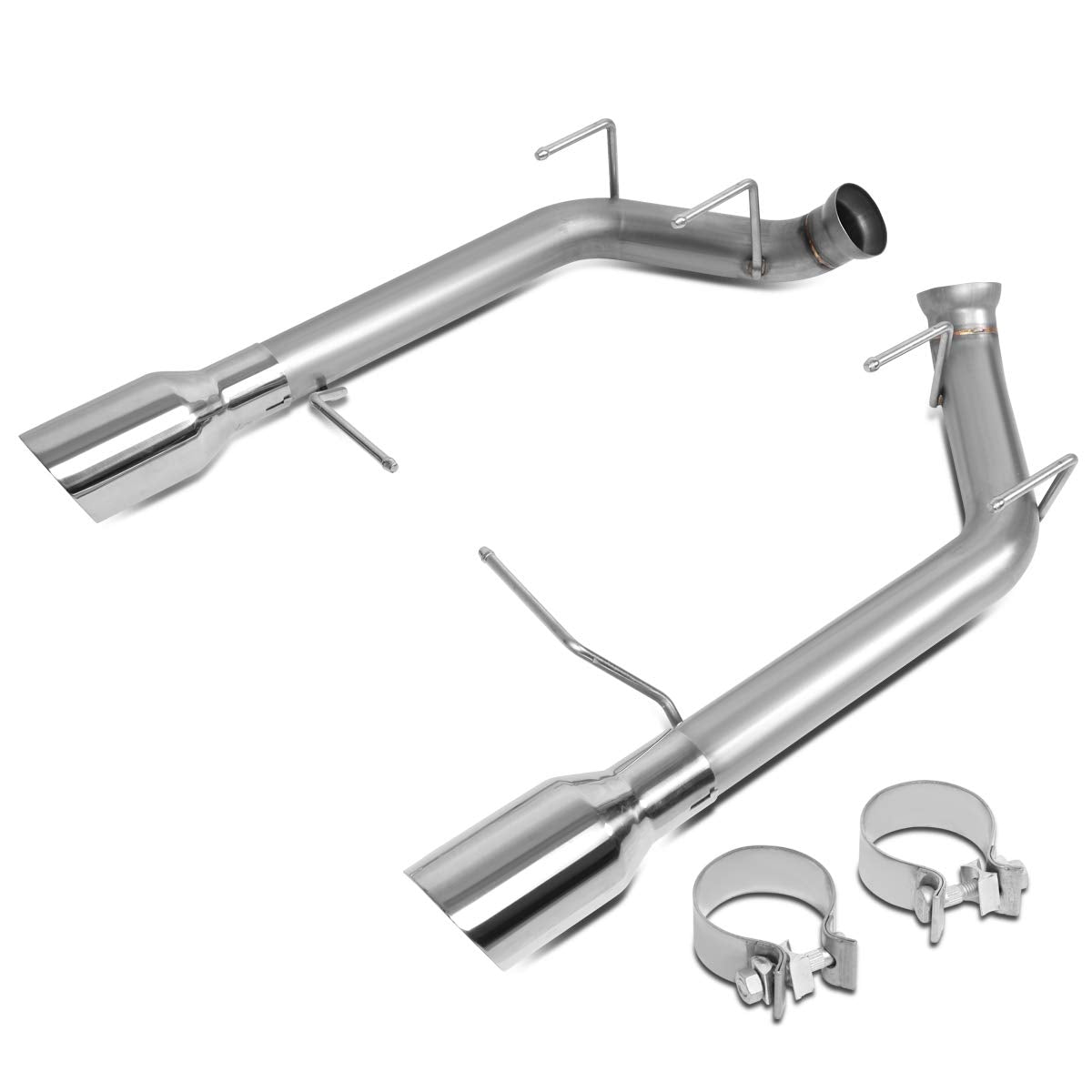 DNA MOTORING CBE-MU-FM11-50L Stainless Steel Cat Back Exhaust System [Compatible with 11-14 Ford Mustang 5.0L 5.4L ]