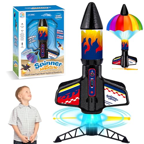 Rocket Launcher Model Rocket Kits with Launch Set, Ultra-high Flying Rocket, Rocket Toy, Kids Outdoor Toys, Gift for Kids Ages 8-12 Children's Day Gift