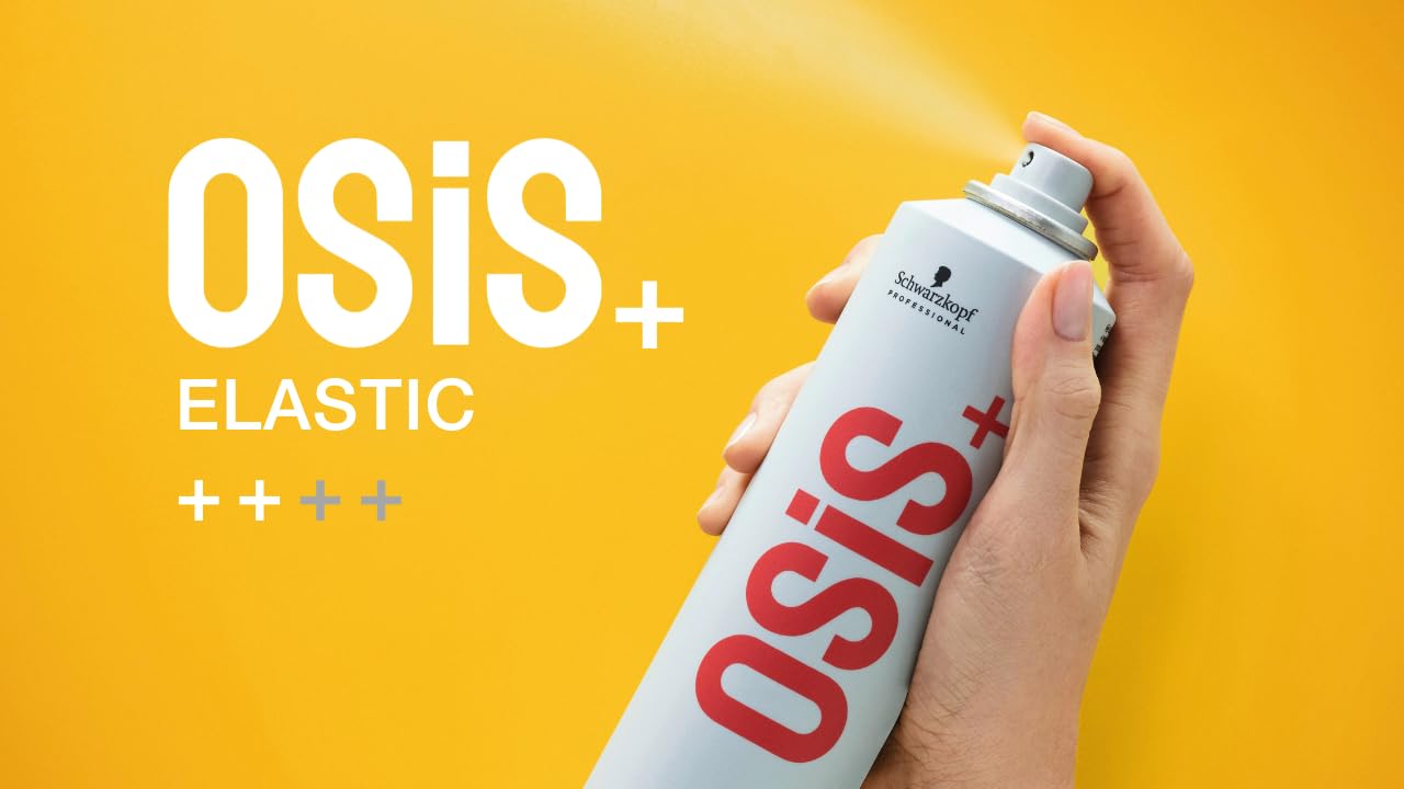 OSiS+ Elastic Light Hold Hairspray 9oz - | Heat Protection and Shine | All Hair Types