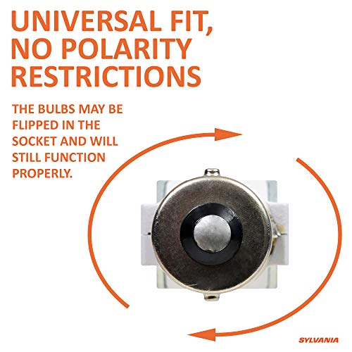 SYLVANIA - 1156 ZEVO LED Amber Bulb - Bright LED Bulb, Ideal for Park and Turn Lights (Contains 2 Bulbs)