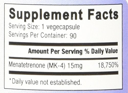 Relentless Improvement Vitamin K2 Mk4 Vegan Naturally-Derived 90 vegicapsules